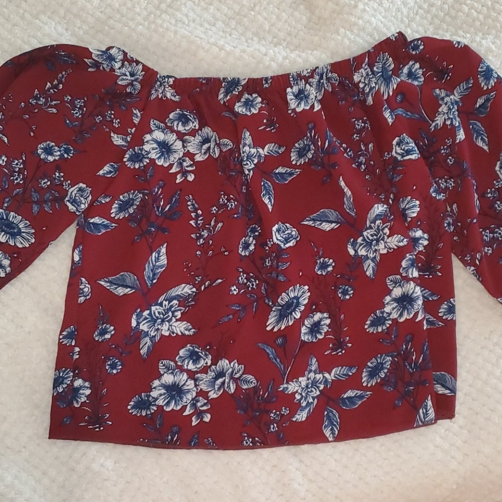 Floral Off the Shoulder Top